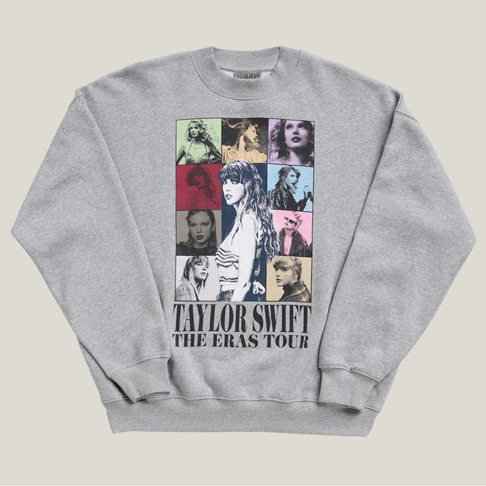 Taylor Swift The Eras Tour Heather Gray Crewneck